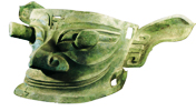 Bronze Maske aus Sanxingdui Ruine